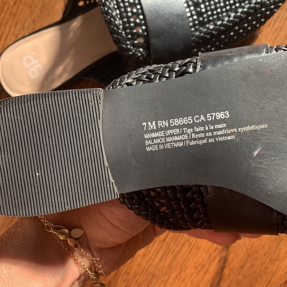 Barely Worn B.P. (Nordstrom) Half Slide On Loafers - image 3